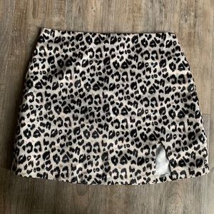 Cheetah print skirt